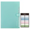 SKYDUE A4 Expandable Document Folder 8 Pockets Organizer (Lake Green)