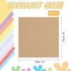 sourcing map 40Pcs Kraft Paper, 15 x 15 cm Kraft