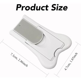 Liyquint 4PCS Sliding Door Lock for Child Safety | Child Proof Locks for Glass Doors, Windows, Closets & Cabinets | Home Security Safety Locks for Sliding Doors & Windows (White)