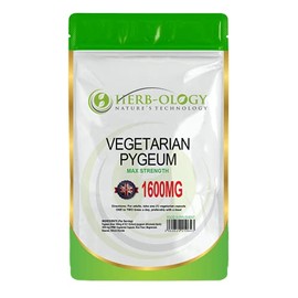 Herb-ology.co.uk Nature's Technology HB Pygeum | 60 High Strength Pygeum-Africanum Supplements - 1600mg Pygeum per Capsule | Prostate Supplements for Men | Non-GMO, Gluten & Allergen Free | Made in The UK