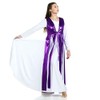 Danzcue Túnica Streamer para mujer (vestido no incluido), Púrpura, L