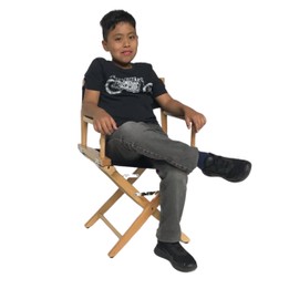 Filmcraft Junior Director's Chair - Kids and Pets - Shortest Professional Director's Chair 15.5" inch seat Height for Set, Stage and Studio
