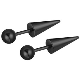 feilok Stainless Steel Stud Earrings Cartilage Piercing for Men Women Hoop Earrings Small Drop Earrings for Boys Women, Stainless Steel