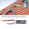 LiPo Battery Pack 11.1V 3S 1800mAh 25C Rechargeable LiPo Battery