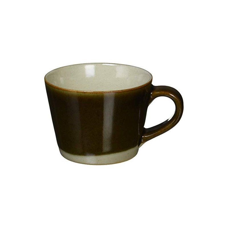 つかもと(Tsukamoto) デミタスカップ ブラウン 200ml 益子焼 コーヒーカップ 伝統釉シリーズ 皮鯨釉 KKC-8