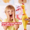 TOYANDONA 1Pc Giant Rubber Screaming Chicken Rubber Squawking Chicken Squeeze