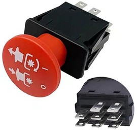 8 Terminals Clutch PTO Switch 10A 14V for Dixie Chopper Delta Hustler Lawn Mowers Delta Series 6204 Replacement 4174684 500016 430-528