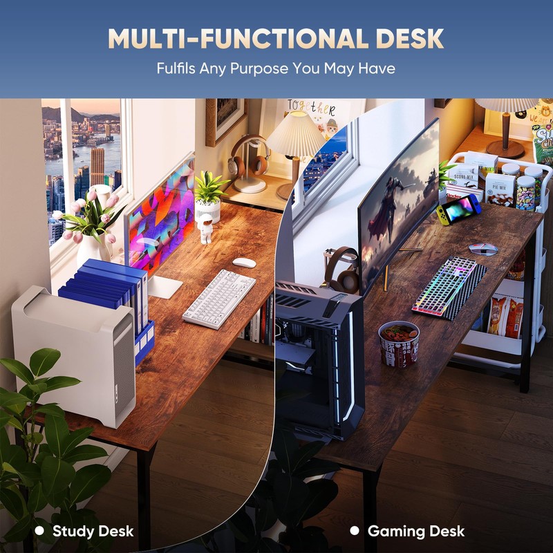 DUMOS 32 in Small Computer Desk for Home Office, Modern