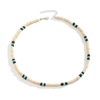 Fuqimanman2020 Puka Shell Necklace Summer Beach Surfer Seashell Necklace White+Black