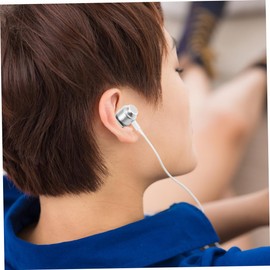 KOMBIUDA Earphones with Jack Ergonomic in Ear Design Compatibility for Phones Tablets Computers Soft Earmuffs with Mic Control