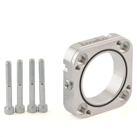 Throttle Body Spacer Compatible with Ford EcoBoost Models (Natural Aluminum)