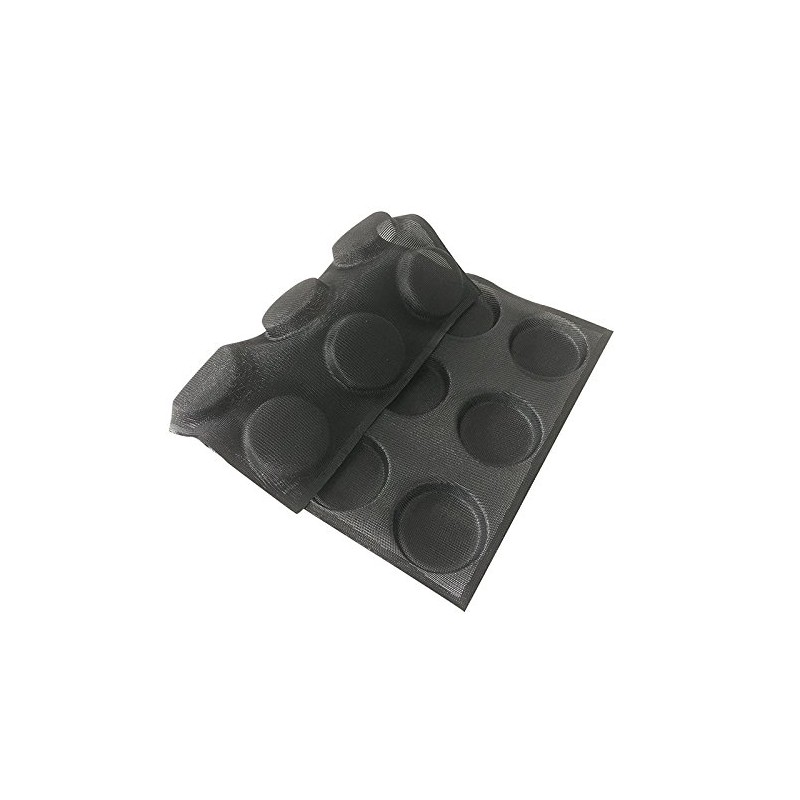 Bluedrop Silicone Hamburger Bread Forms Round Shape Bread Tray Silicone