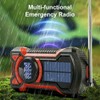 Fahgaer Hand Crank Solar Radio Portable AM/FM/Weather Radio with LED