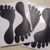 CAOCAOOO Black Footprints Stickers for Floor Foot Decals Wall Stickers