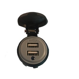 XYZ Boat Supplies Dual USB Charger Socket for Boat/Rv/Car/Motor-Home (4.2 Amp Dual USB)