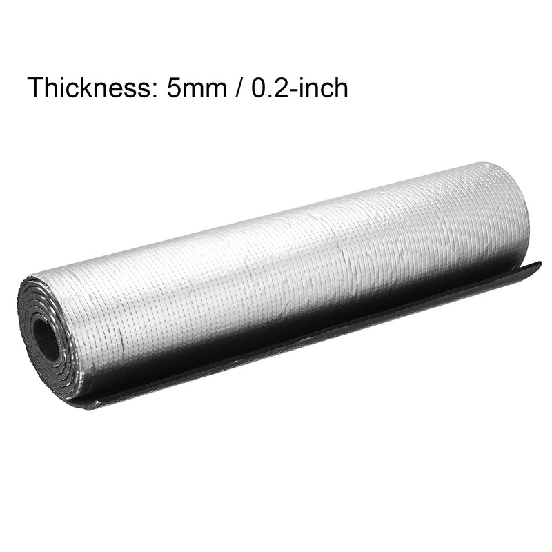 uxcell Insulation Sheet, 2mx0.5mx5mm Non Adhesive Embossed Aluminum Foil Waterproof