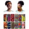 Syhood 12 Pcs African Neck Gaiter Bandanas for Women Head
