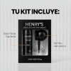 Henrys Kit Fibras Capilares Negro 27.5g con Aplicador, Disimula Áreas