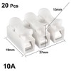sourcingmap 20pcs CH3 Spring Wire Connectors Electrical Cable Clamp Terminal