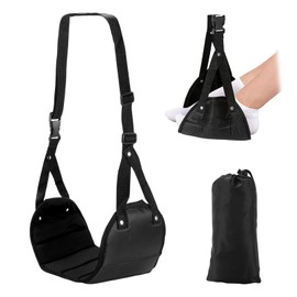 GWAWG 1 PCS Airplane Footrest Best Travel Foot Rest, Airplane Travel Accessories, No Clashing Foot Hammock & Portable Plane Leg Rest, Provides Relaxation and Comfortable for Long Flight