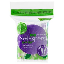 Swisspers Dual Cosmetic Tips Paper Stems X 100
