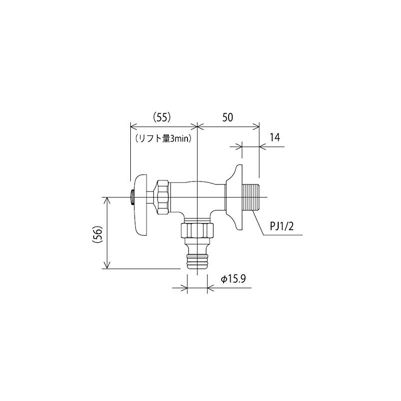 KVK K115SPZ Faucet with Outdoor Hose Connection Nipple (For Cold