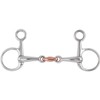 Shires Equestrian - Hanging Cheek, Copper Lozenge Snaffle - S/steel