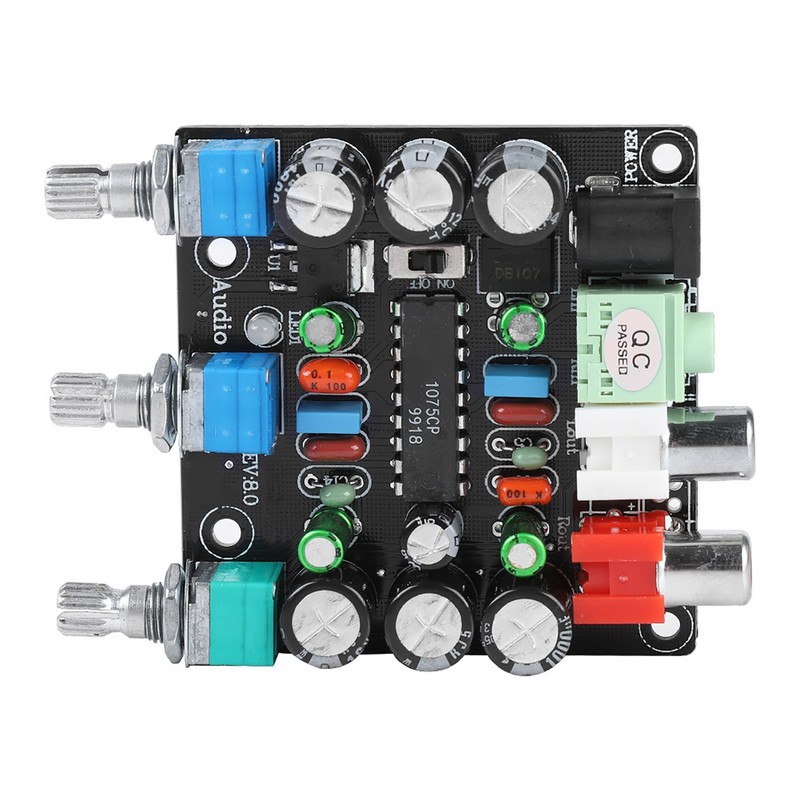 2 Channels Amplification Preamp Board Upgraded HiFi Sound Audio Mixer