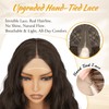 RUWISS Long Wavy Wigs for Women, 23 Inch Lace Front