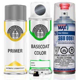 ERA Paints 1E9 - Galactic Gray Mica for LEXUS Exact Match Automotive Spray Paint Spray - Premium Kit w/ 2K 3680061 Clearcoat
