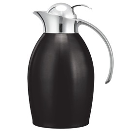 Service Ideas NIC10BSPBBX Nicollet Series, Vacuum Insulated Carafe, Stainless Vacuum, 33.8 Ounce, Black Onyx