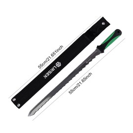 maudibozz Stainless Steel Garden Knife: 11.14-inch sharp blade, Double Side Utility Sod Cutter Lawn Repair Garden Knife with Nylon Sheath (9)