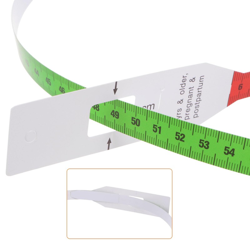 sourcing map Head Circumference Tape 56cm Plastic Measuring Rule Measure