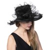 Women's Organza Church Kentucky Derby British Fascinator Bridal Tea Party
