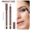 12 PCS Waterproof Brown Eyebrow Eyeliner Pencil - Long-lasting, Sweat-proof