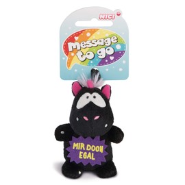 Nici 42739 Unicorn Carbon Flash Pendant 8 cm Black