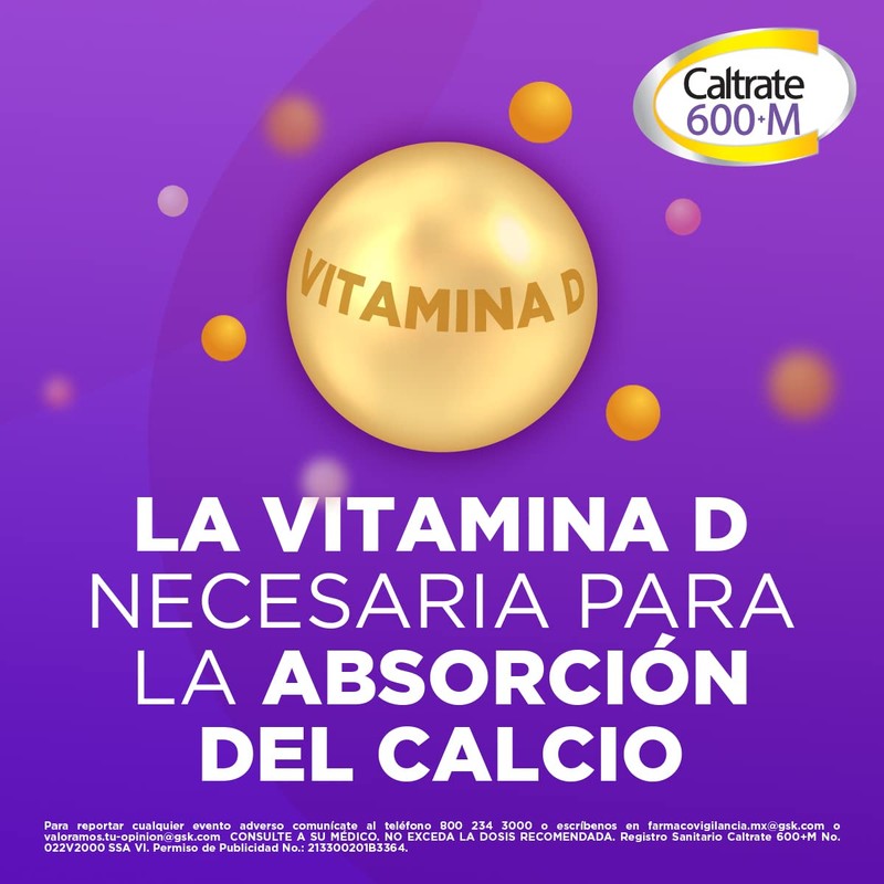 Caltrate Suplemento Alimenticio De Calcio con Vitamina D + Minerales,