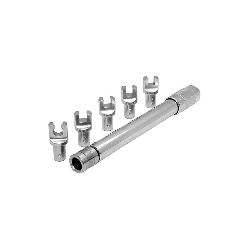 Excel (TWS-210ANS 7-Piece Adjustable Spoke Torque Wrench Set, Black