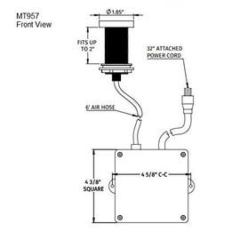Mountain Plumbing Round "Deluxe" Flush Waste Disposer, Brushed Nickel
