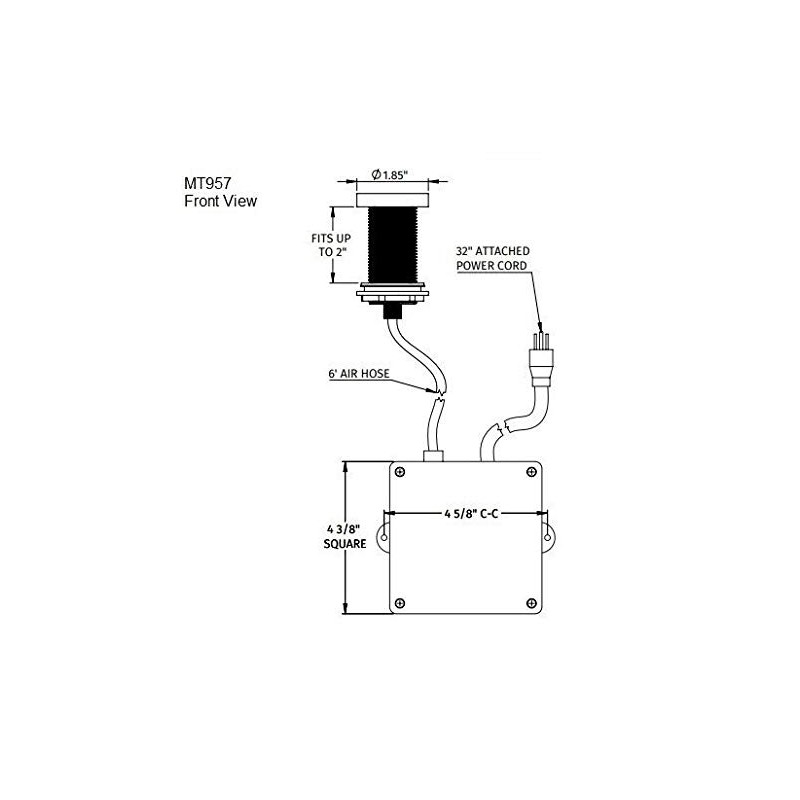Mountain Plumbing Round "Deluxe" Flush Waste Disposer, Brushed Nickel