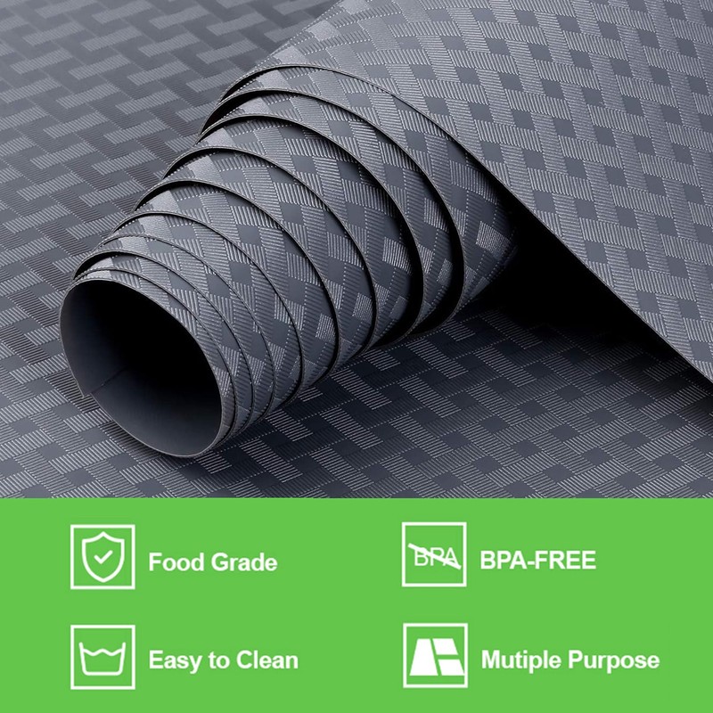 Shelf Liner Drawer Liners Kitchen Refrigerator Mats for Pantry Cabinet