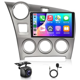 2+64G Android Car Radio Stereo for Toyota Matrix 2009-2014 with Wireless Carplay Android Auto, 9'' Touchscreen Head Unit with Bluetooth GPS Navigation Mirror Link WiFi FM/RDS EQ Backup Camera SWC