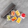 Restaurantware Bar Lux 1.2 Pint White Plastic Condiment Caddy Insert