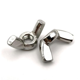 Flügelmutter M12 Flügelmuttern aus Edelstahl | Flügelmuttern | Schrauben Edelstahl A2 (V2A/304) amerikanische Form: 20 Stück Premium Fixation