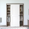 SMARTSTANDARD 60"/5FT Bypass Sliding Door Hardware Kit for Cabinet Closet,