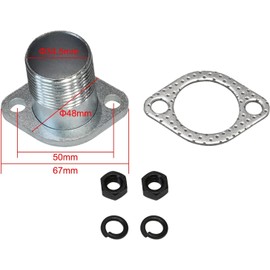 420cc Pr-edator Engine - 1" Threaded Exhaust Flange Compatible With Pr-edator 301 420 340 390 22hp 670 Generator or Other Applications Where a Custom Exhaust