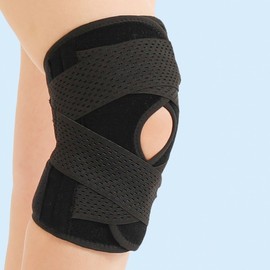 X-Lab Taping Knee Support 2-Piece Set (M, Black) for Patella Joint Support