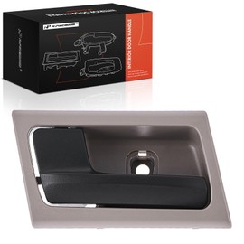 A-Premium Front or Rear Driver Side Interior Door Handle Compatible with Ford Crown Victoria 2006-2011 & Mercury Grand Marquis 2006-2011, Stone Housing with Black Lever, Replace# 6W7Z5421819AD