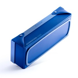 coox WUNDERFORM Frame L in Blau: die erste faltbare Silikon Kastenform für grenzenlose Backkreationen - perfekt für Kuchen, Brot und Aufläufe