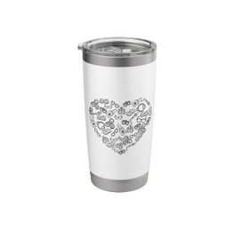 Optometry School Design For Optician - Optometry Tools Heart Stainless Steel Insulated Tumbler